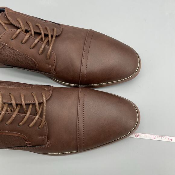 NEW Reserved Footwear Men’s Asher Oxford Dress Shoes Brown Size 9.5 main image 3